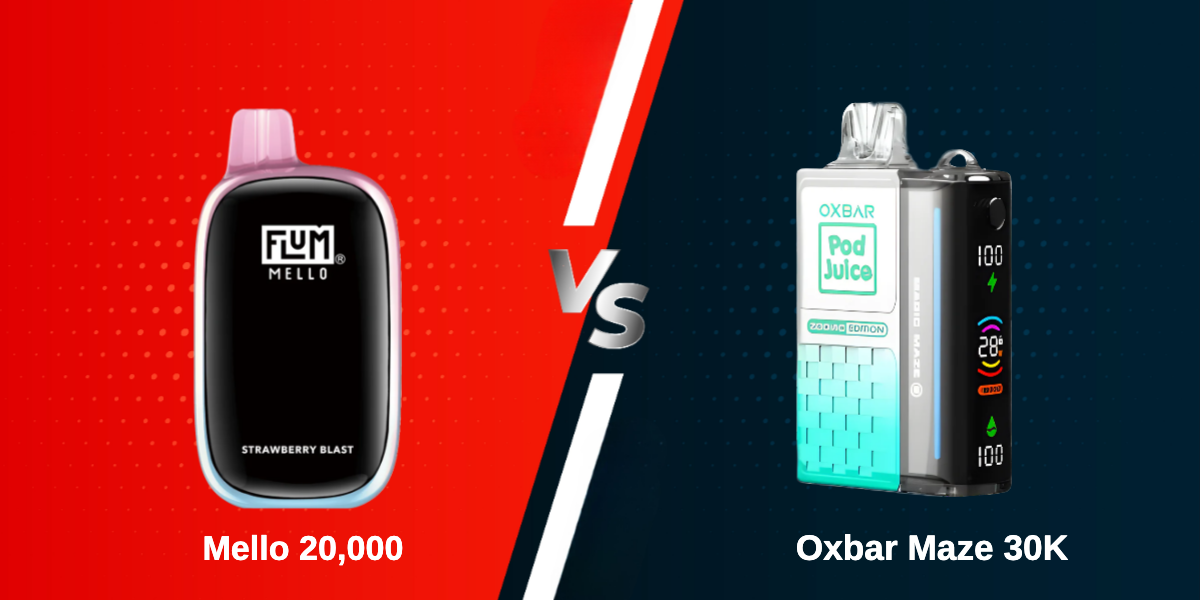 Oxbar Magic Maze 30K vs. Flum Vape Mello Oxbar Magic Maze 30K vs. Flum Vape Mello