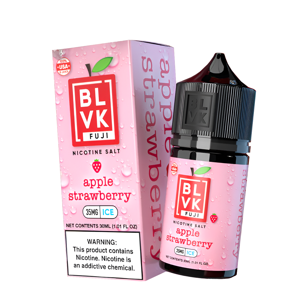 BLVK Fuji Salt Nicotine Vape Juice 35 Mg 30 Ml Apple Strawberry Ice