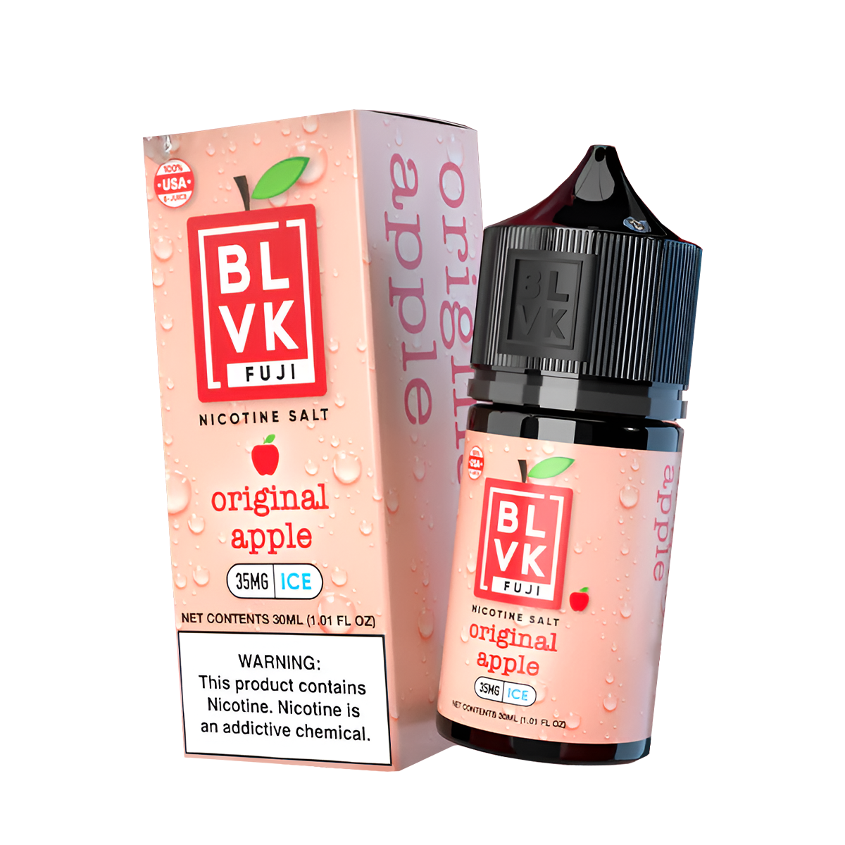 BLVK Fuji Salt Nicotine Vape Juice 35 Mg 30 Ml Original Apple Ice