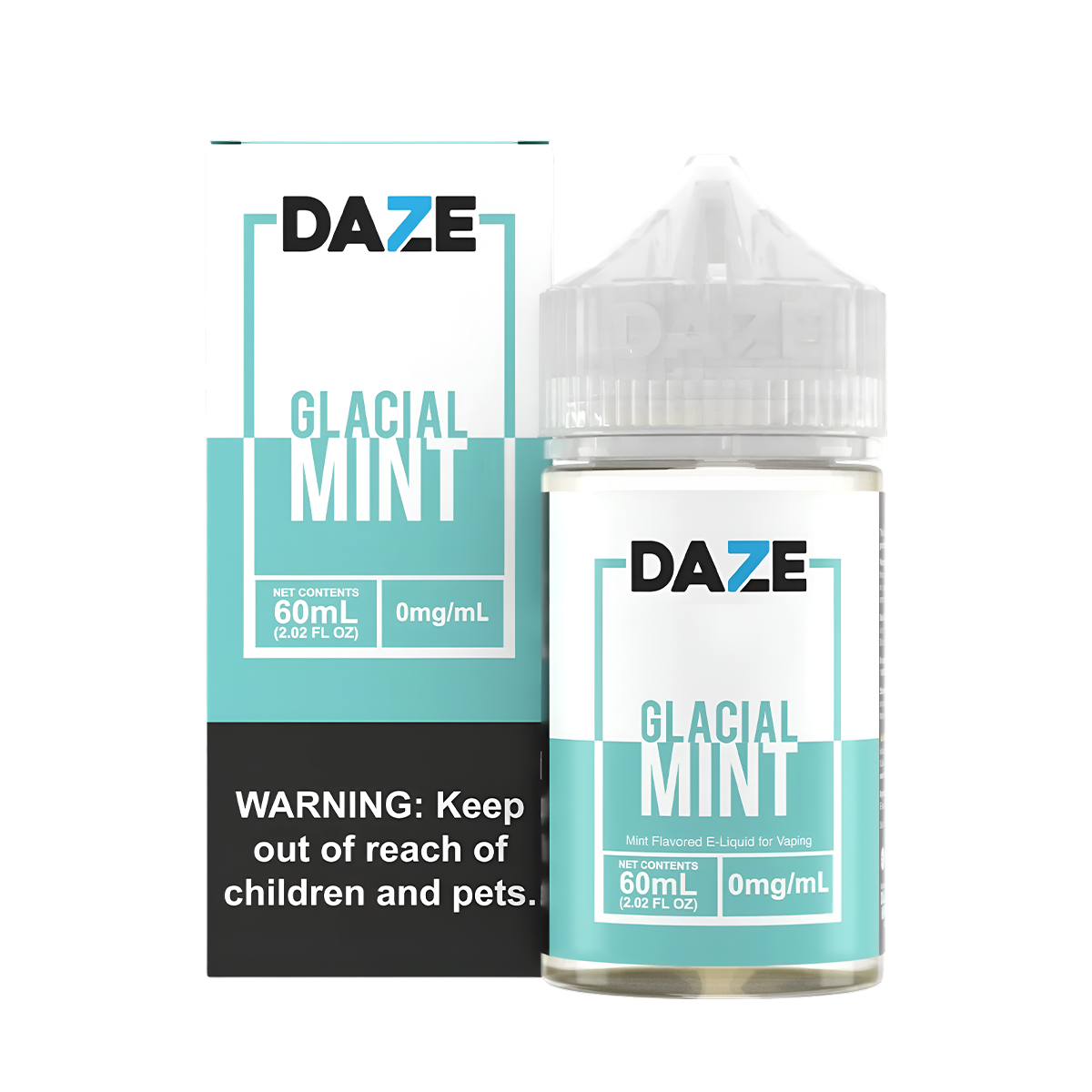 7 Daze 7obacco & Glacial Mint FreeBase Vape Juice 0 Mg 60 Ml Glacial Mint