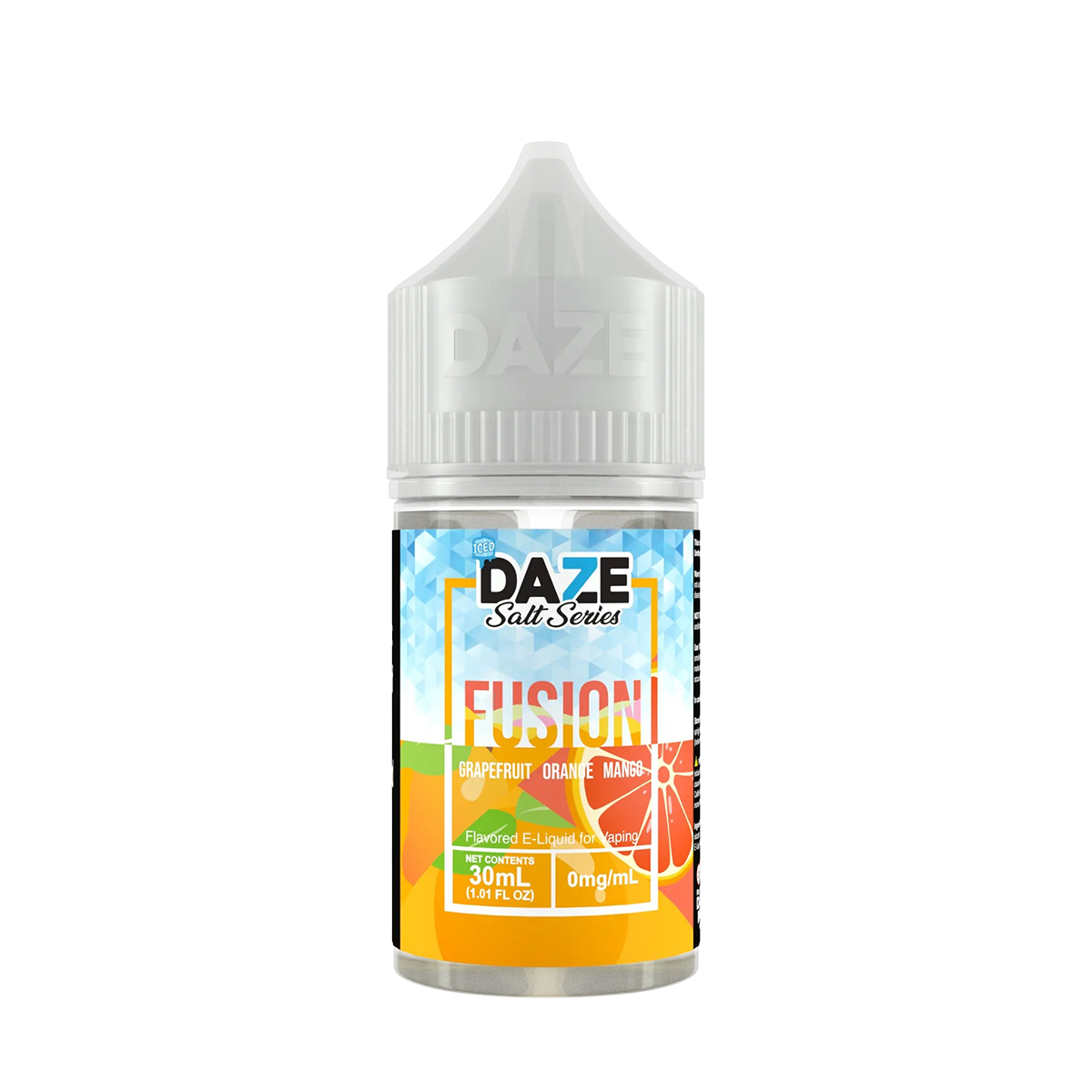 7 Daze Fusion Iced Salt Nicotine Vape Juice 30 Mg 30 Ml Grapefruit Orange Mango Iced