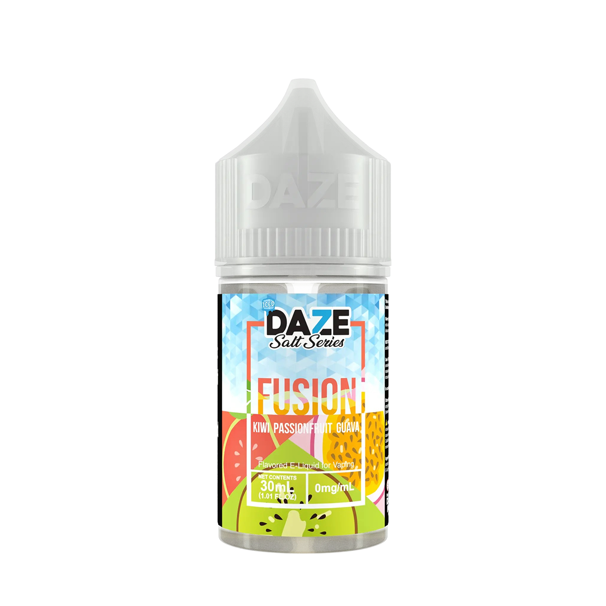 7 Daze Fusion Iced Salt Nicotine Vape Juice 50 Mg 30 Ml Kiwi Passionfruit Guava Iced