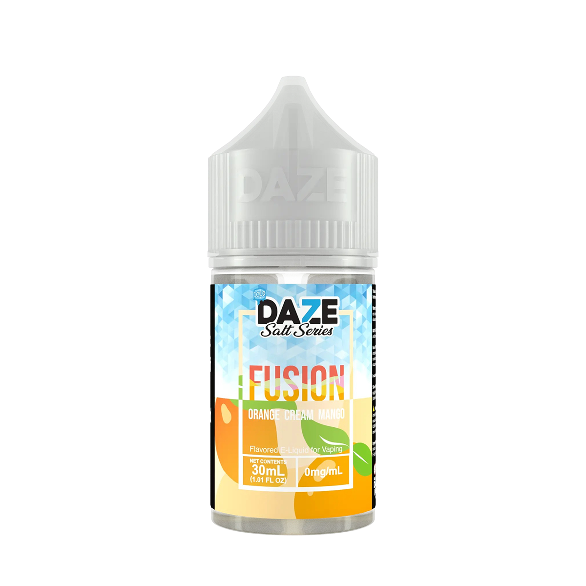 7 Daze Fusion Iced Salt Nicotine Vape Juice 50 Mg 30 Ml Orange Cream Mango Iced
