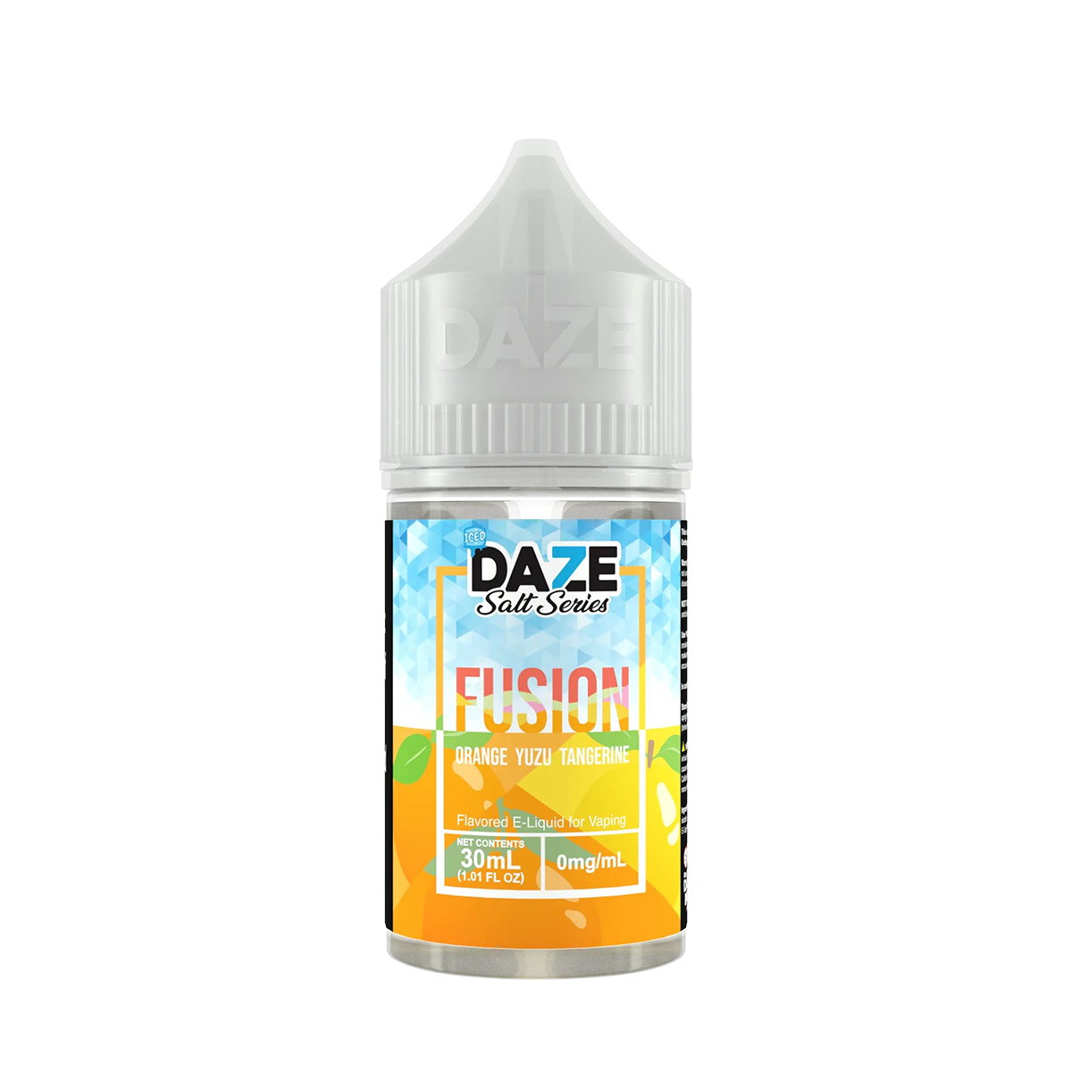 7 Daze Fusion Iced Salt Nicotine Vape Juice 30 Mg 30 Ml Orange Yuzu Tangerine Iced