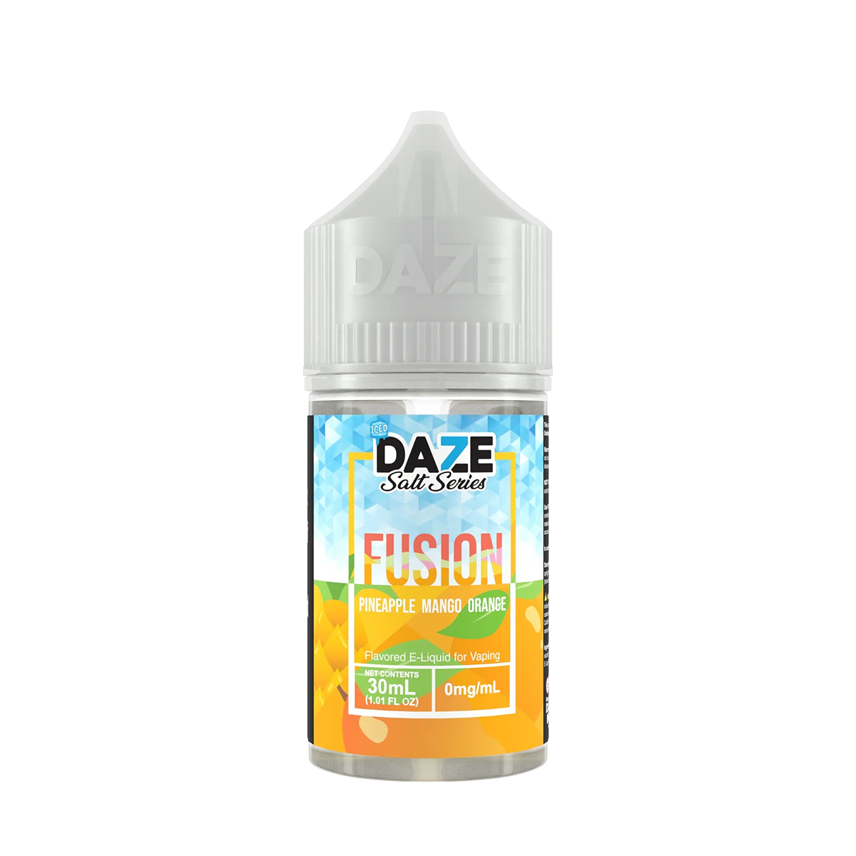 7 Daze Fusion Iced Salt Nicotine Vape Juice 50 Mg 30 Ml Pineapple Mango Orange Iced