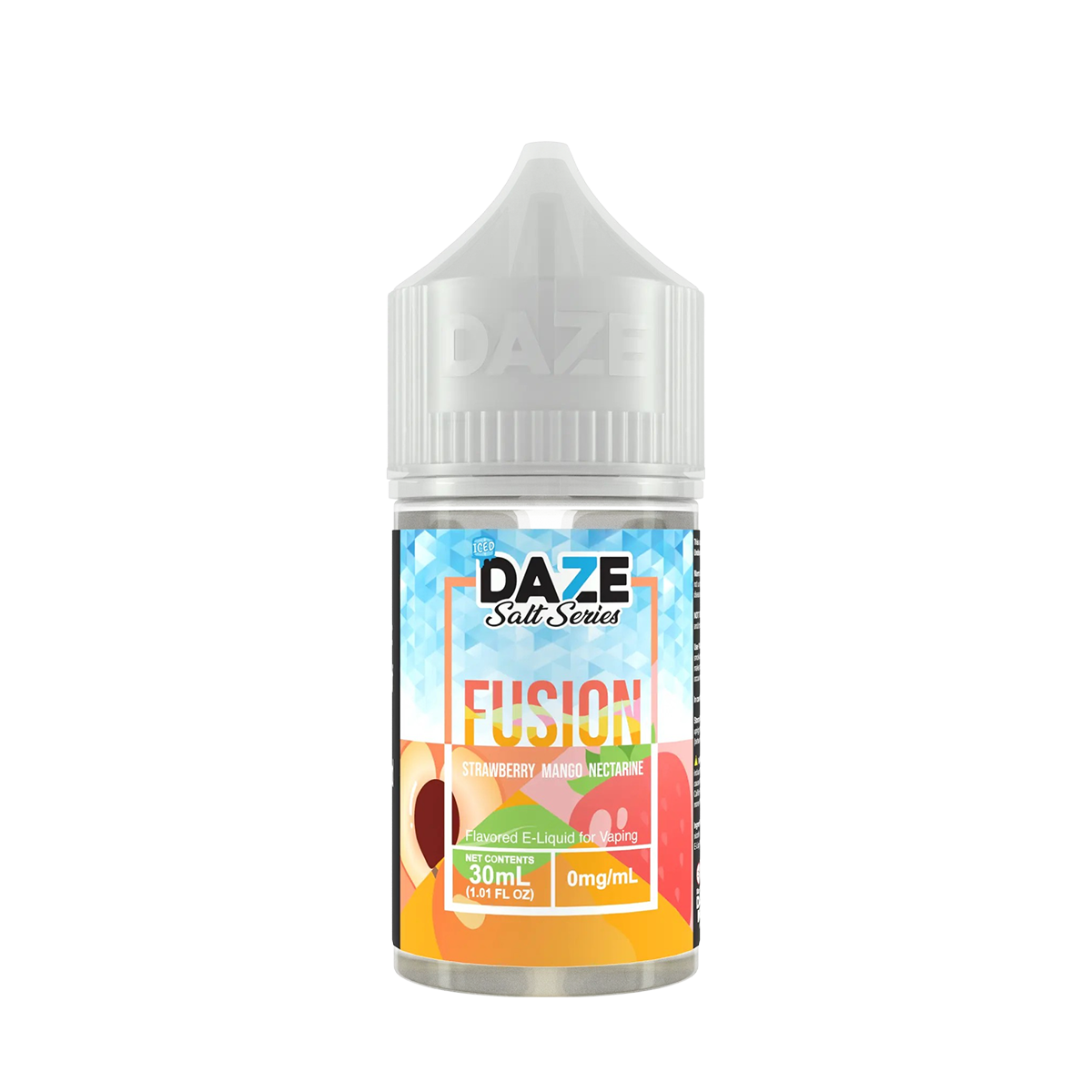 7 Daze Fusion Iced Salt Nicotine Vape Juice 50 Mg 30 Ml Strawberry Mango Nectarine Iced