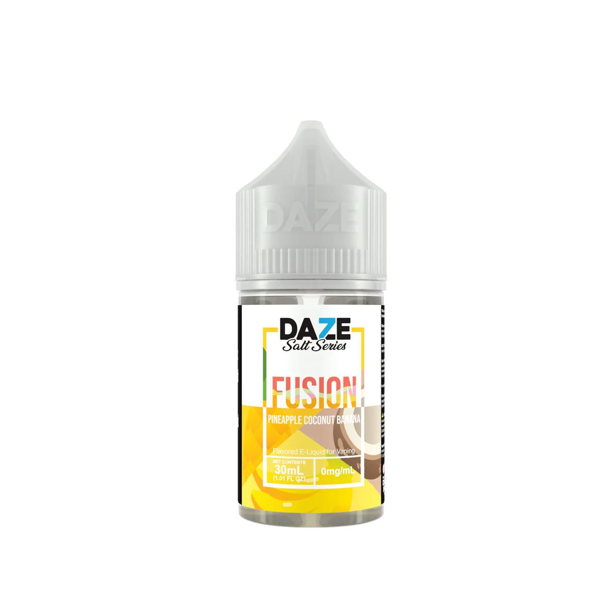 7 Daze Fusion Salt Nicotine Vape Juice 50 Mg 30 Ml Pineapple Coconut Banana
