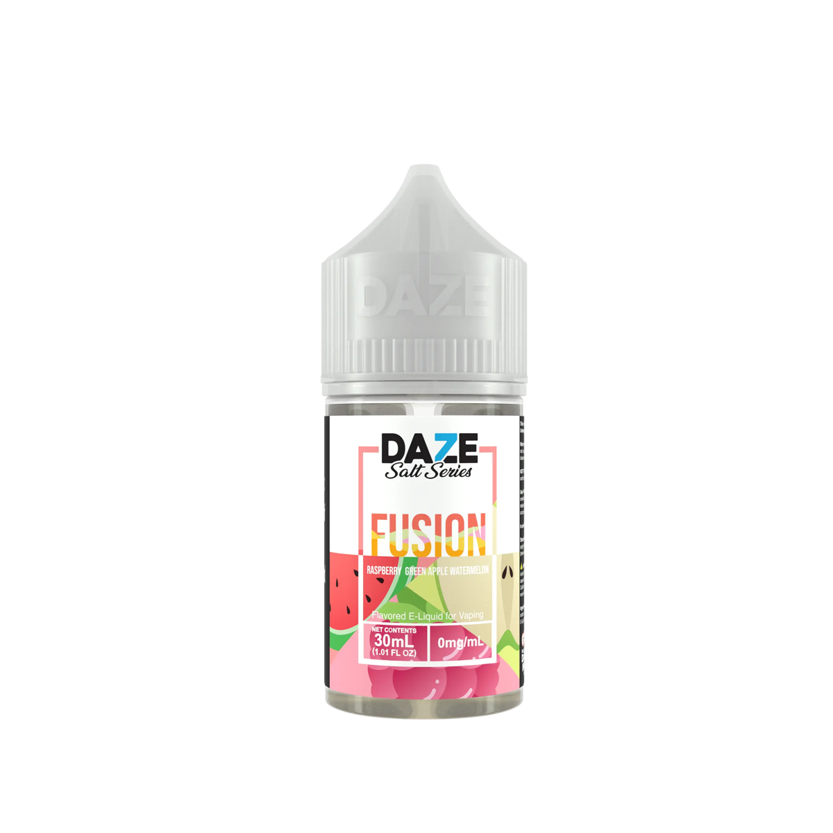7 Daze Fusion Salt Nicotine Vape Juice 30 Mg 30 Ml Raspberry Green Apple Watermelon