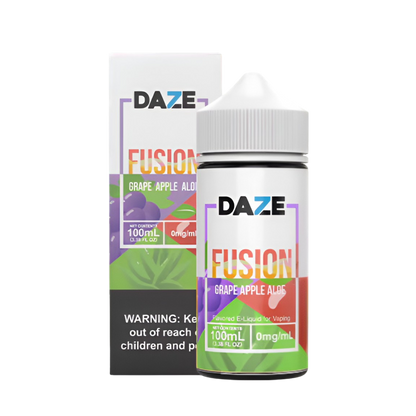 7 Daze Fusion Freebase Vape Juice 0 Mg 100 ML Grape Apple Aloe