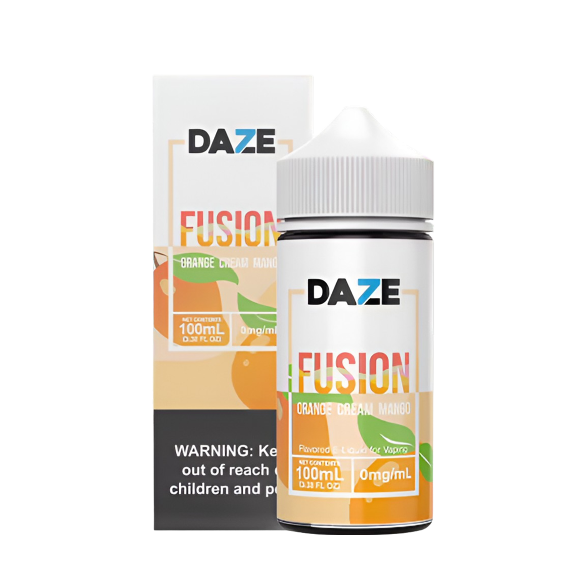 7 Daze Fusion Freebase Vape Juice 0 Mg 100 ML Orange Cream Mango