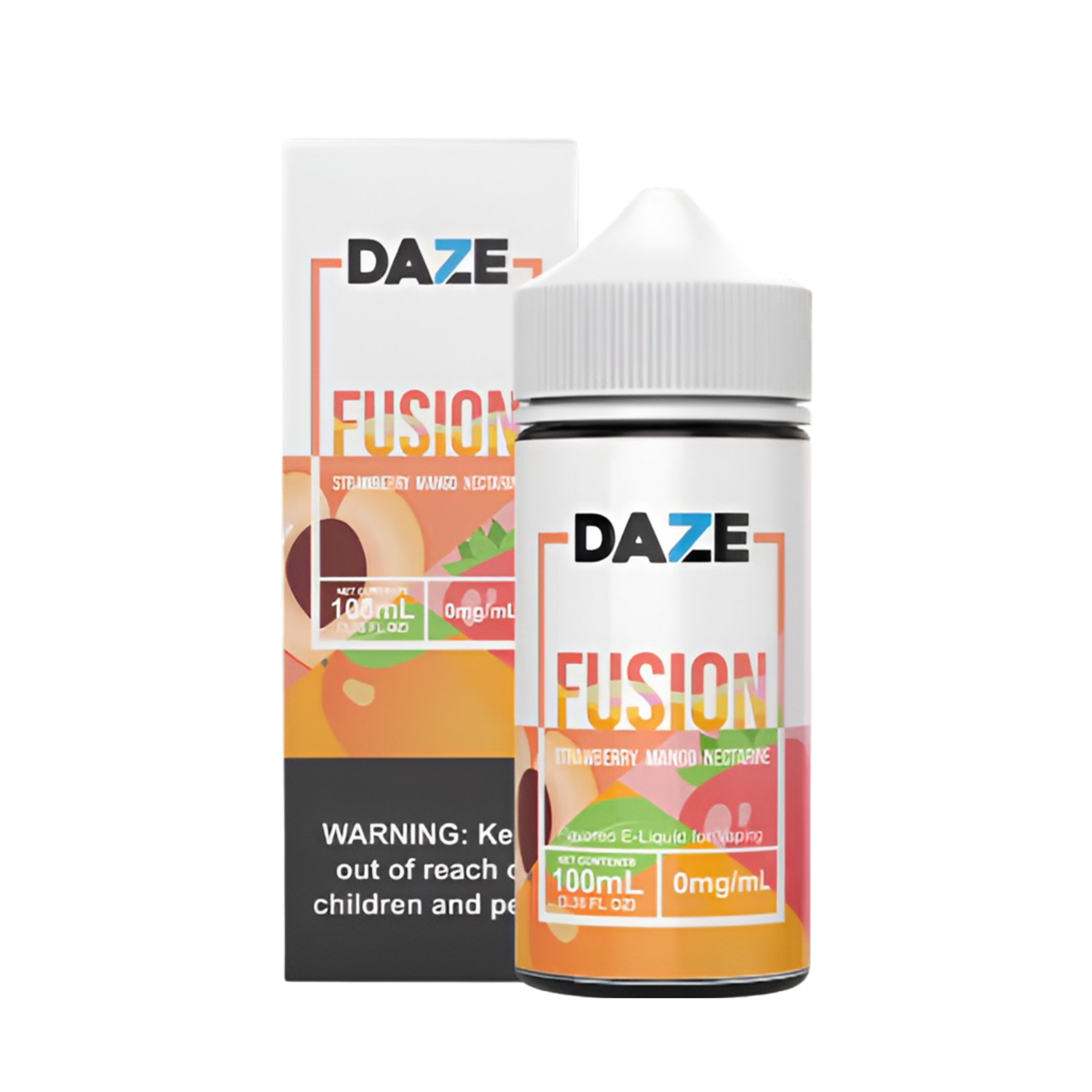 7 Daze Fusion Freebase Vape Juice 0 Mg 100 ML Strawberry Mango Nectarine