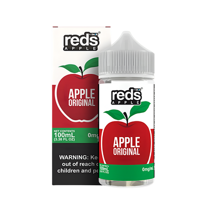 7 Daze Reds Apple Freebase Vape Juice 0 Mg 100 Ml Apple Original