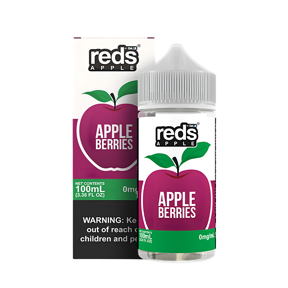 7 Daze Reds Apple Freebase Vape Juice 0 Mg 100 Ml Berries