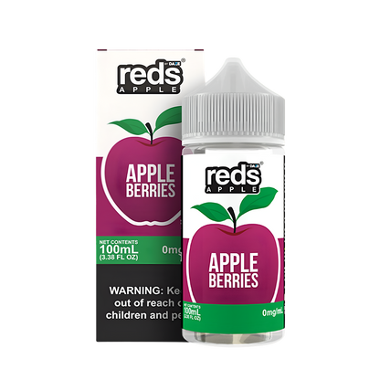 7 Daze Reds Apple Freebase Vape Juice 0 Mg 100 Ml Berries