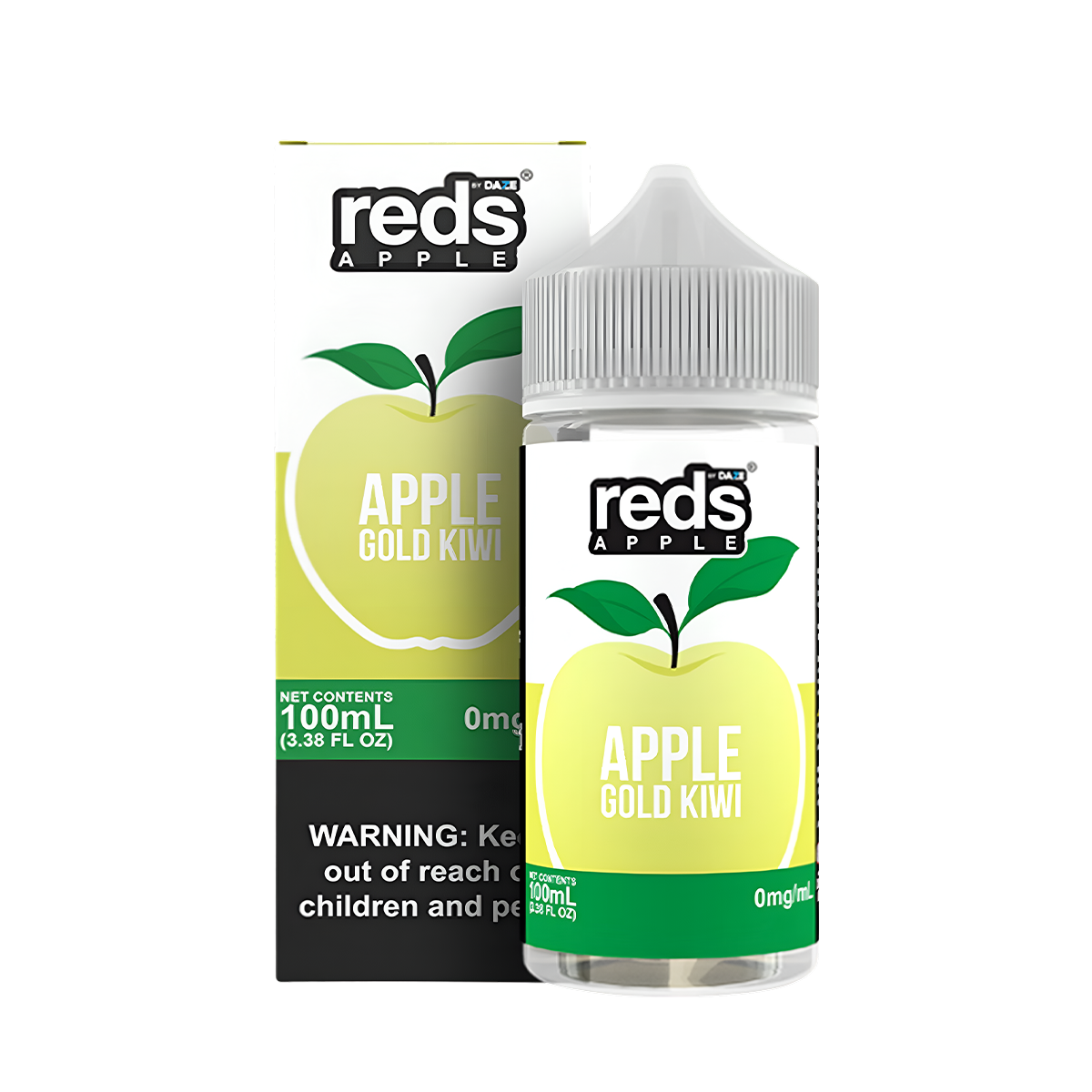 7 Daze Reds Apple Freebase Vape Juice 0 Mg 100 Ml Gold Kiwi