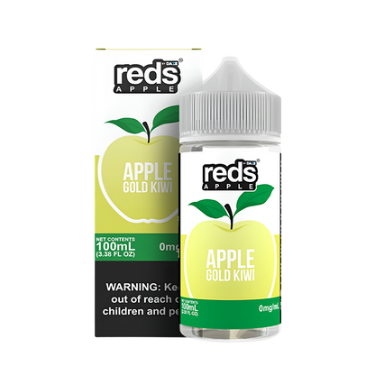 7 Daze Reds Apple Freebase Vape Juice 0 Mg 100 Ml Gold Kiwi
