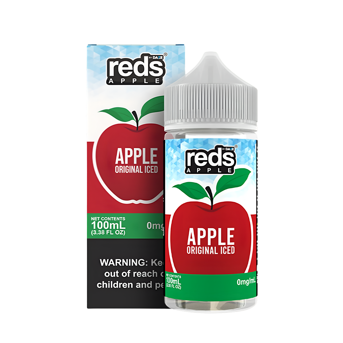 7 Daze Reds Apple Iced Freebase Vape Juice 0 Mg 100 Ml Apple Original Iced