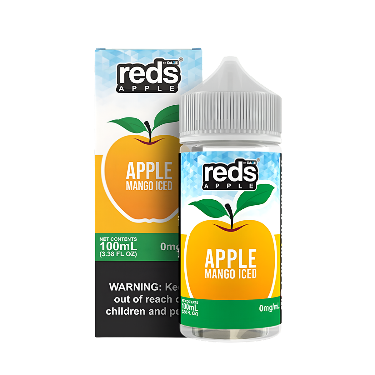 7 Daze Reds Apple Iced Freebase Vape Juice 0 Mg 100 Ml Mango Iced