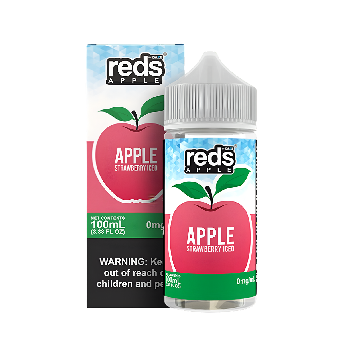 7 Daze Reds Apple Iced Freebase Vape Juice 0 Mg 100 Ml Strawberry Iced