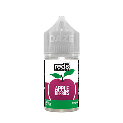 7 Daze Reds Apple Salt Nicotine Vape Juice 30 Mg 30 Ml Berries
