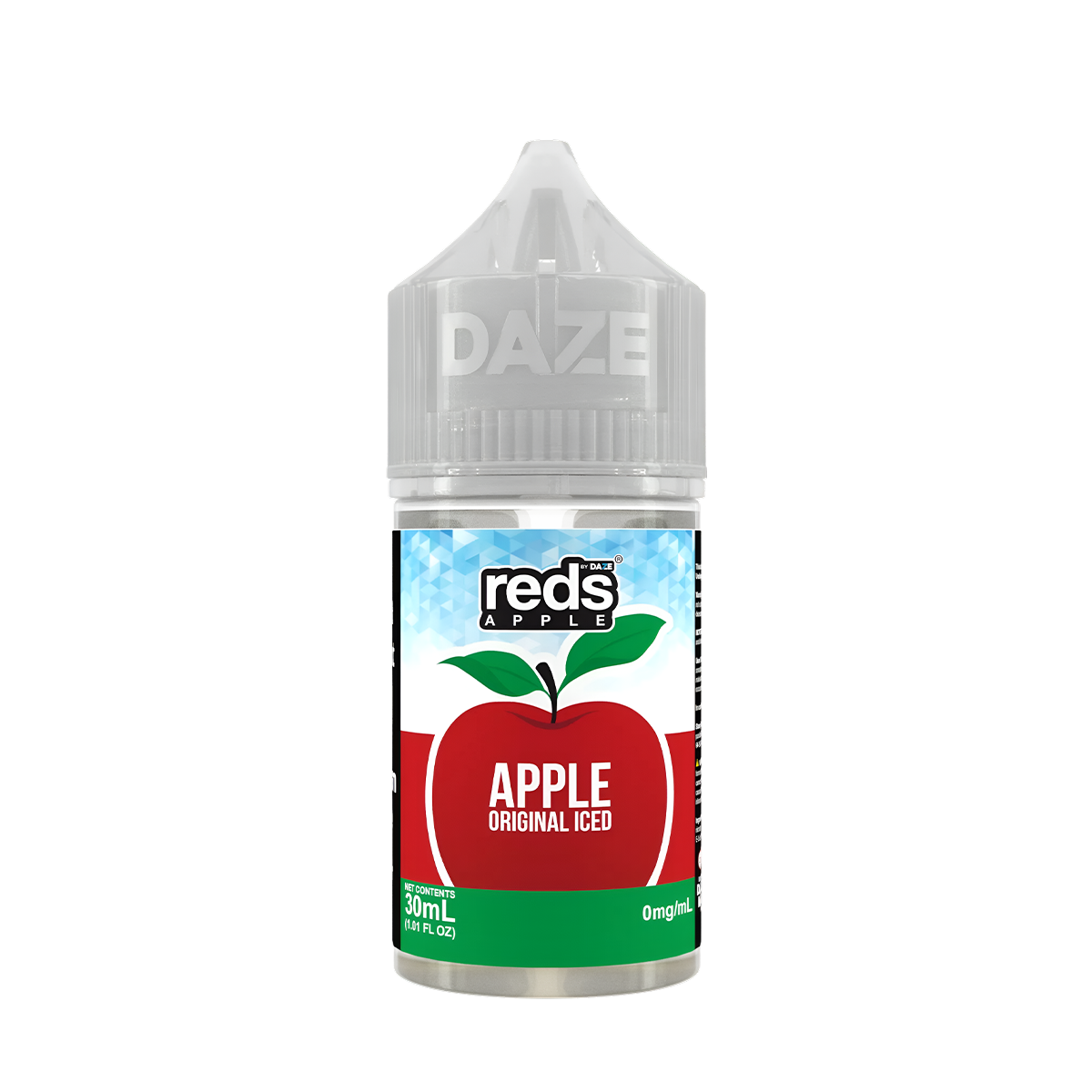 7 Daze Reds Apple Iced Salt Nicotione Vape Juice 30 Mg 30 Ml Apple Original Iced