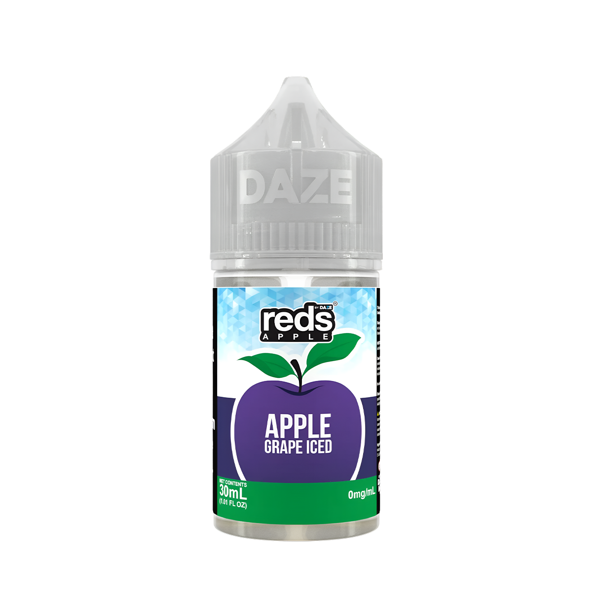 7 Daze Reds Apple Iced Salt Nicotione Vape Juice 30 Mg 30 Ml Grape Iced