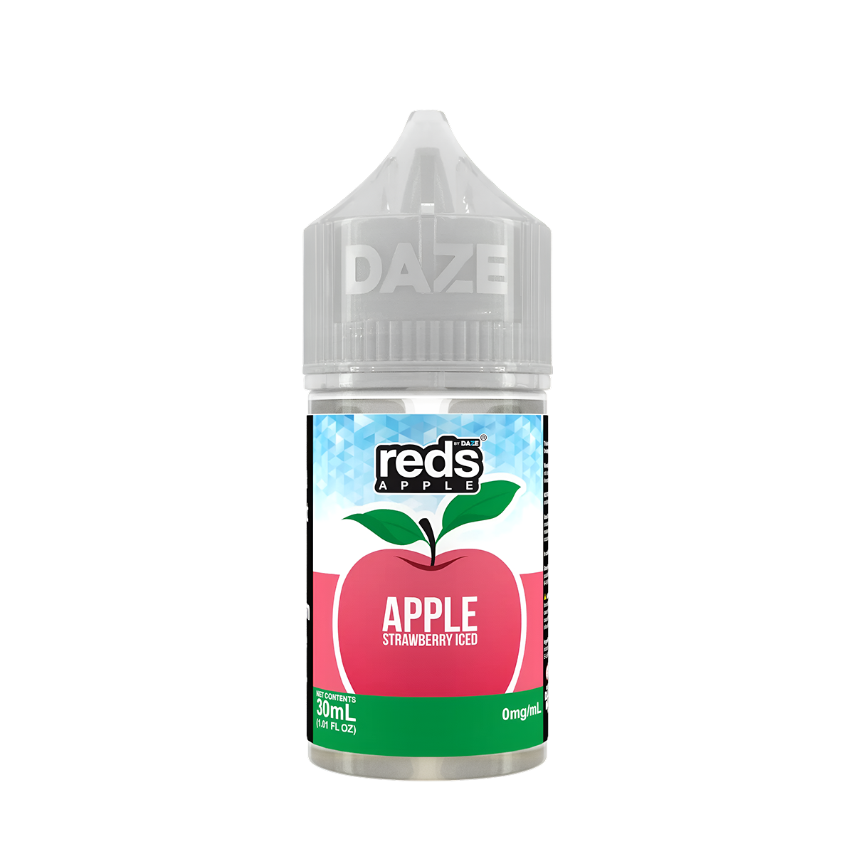 7 Daze Reds Apple Iced Salt Nicotione Vape Juice 30 Mg 30 Ml Strawberry Iced