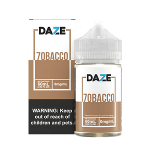 7 Daze 7obacco & Glacial Mint FreeBase Vape Juice 0 Mg 60 Ml Tobacco | Vapezilla