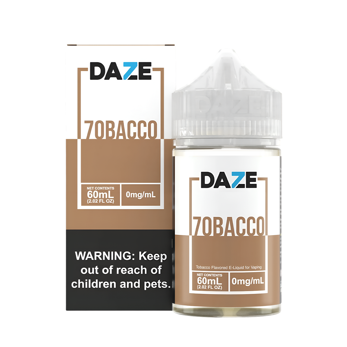 7 Daze 7obacco & Glacial Mint FreeBase Vape Juice 0 Mg 60 Ml Tobacco