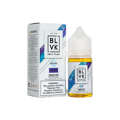 BLVK Salt Plus Nicotine Vape Juice 35 Mg 30 Ml Grape Ice