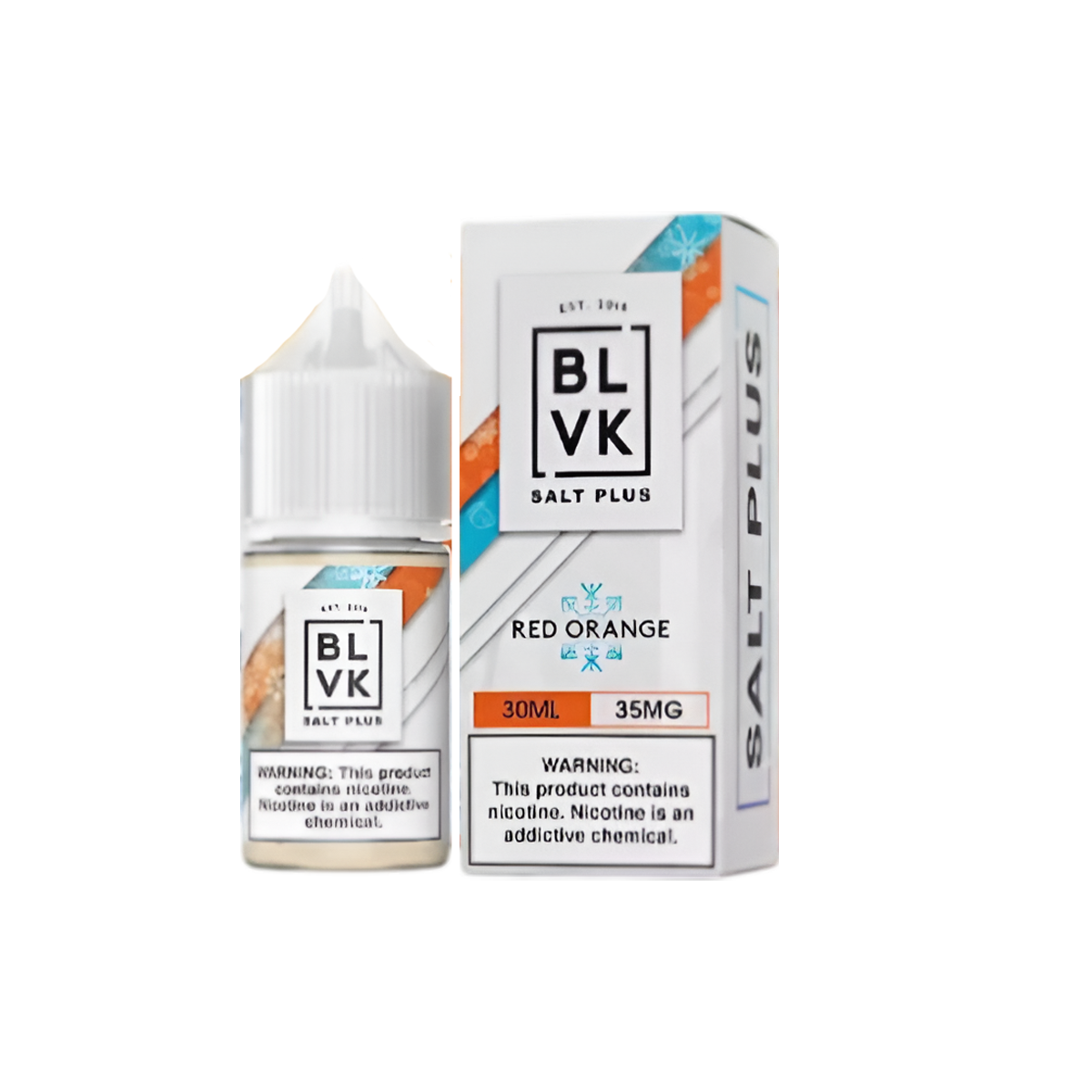 BLVK Salt Plus Nicotine Vape Juice 35 Mg 30 Ml Red Orange Ice