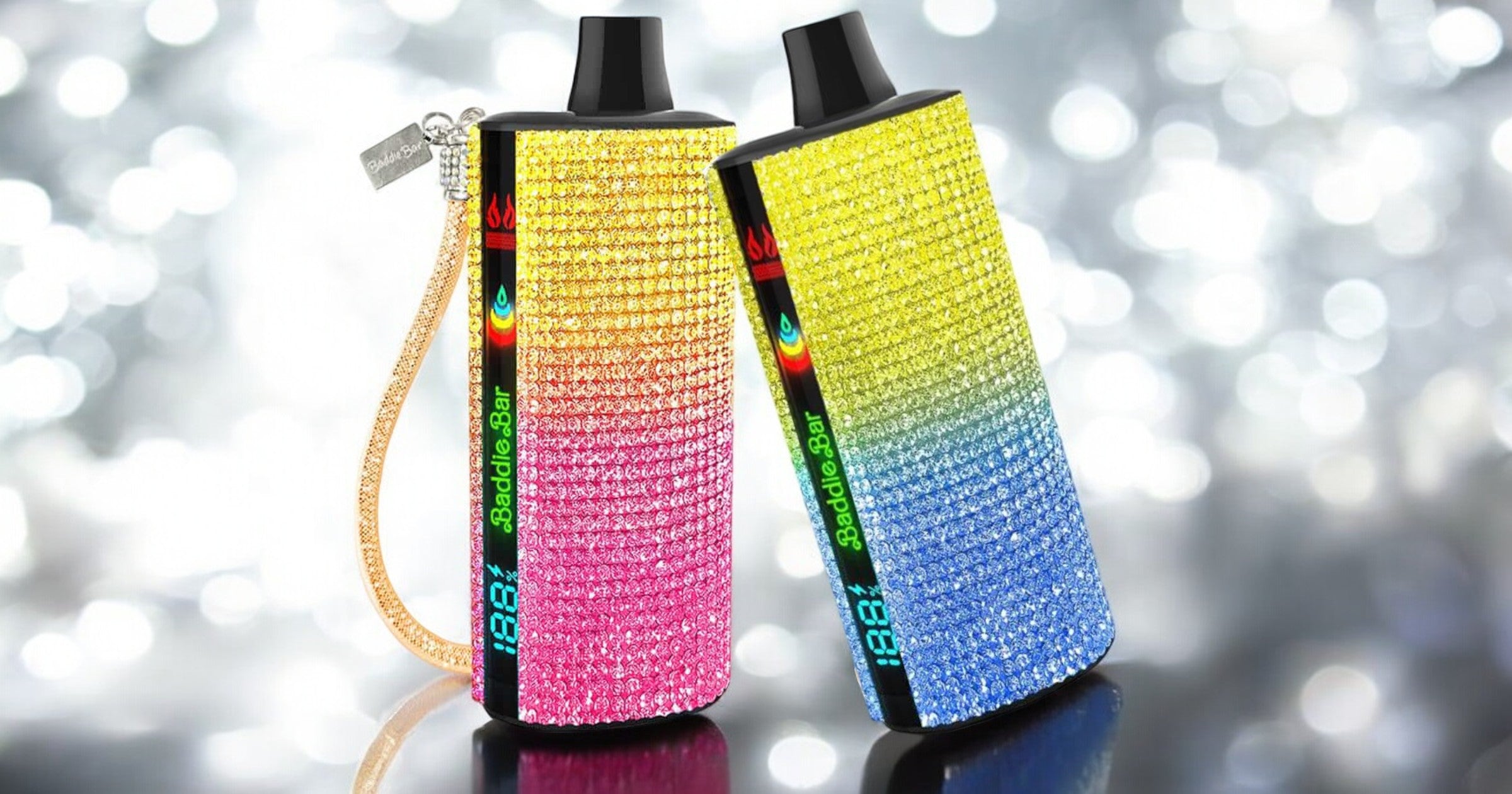 Baddie Bar 15K Disposable Vape | Colorful Sparkly Design Baddie Bar 15K Disposable Vape | Colorful Sparkly Design