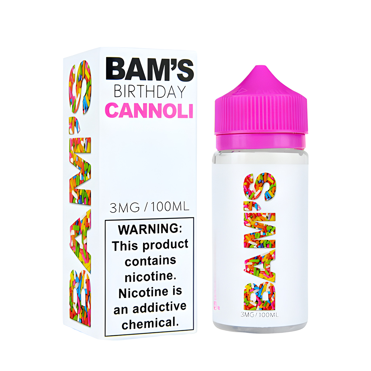 Bam's Cannoli Freebase Juice | 0 ~ 6 Mg Nic in 4 Flavors