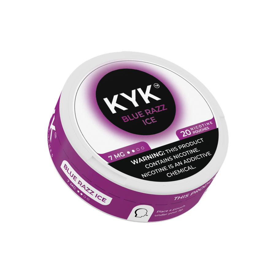 Kyk Nicotine Pouches 7 Mg Blue Razz Ice
