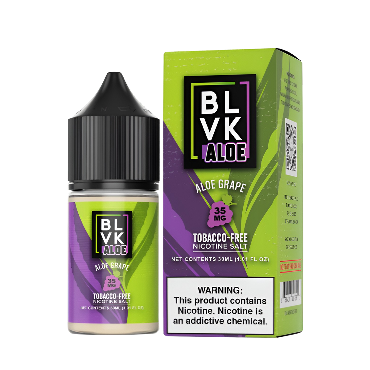 BLVK Aloe Salt Nic Vape Juice | 35 ~ 50 Mg Nic in 4 Flavors BLVK Aloe Salt Nic Vape Juice | 35 ~ 50 Mg Nic in 4 Flavors