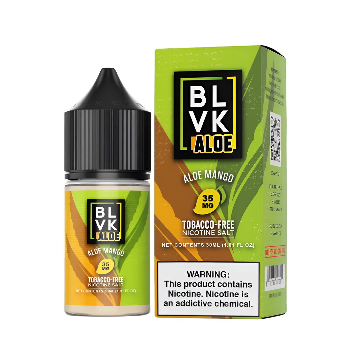 BLVK Aloe Salt Nicotine Vape Juice 35 Mg 30 Ml Mango Ice