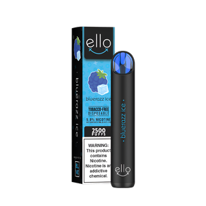 BLVK Ello Disposable Vape Blue Razz Ice   | Vapezilla
