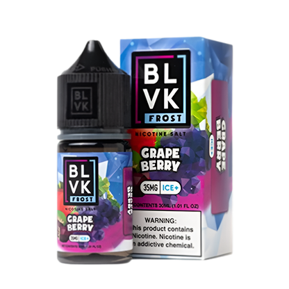 BLVK Frost Salt Nicotine Vape Juice 35 Mg 30 Ml Grape Berry Ice