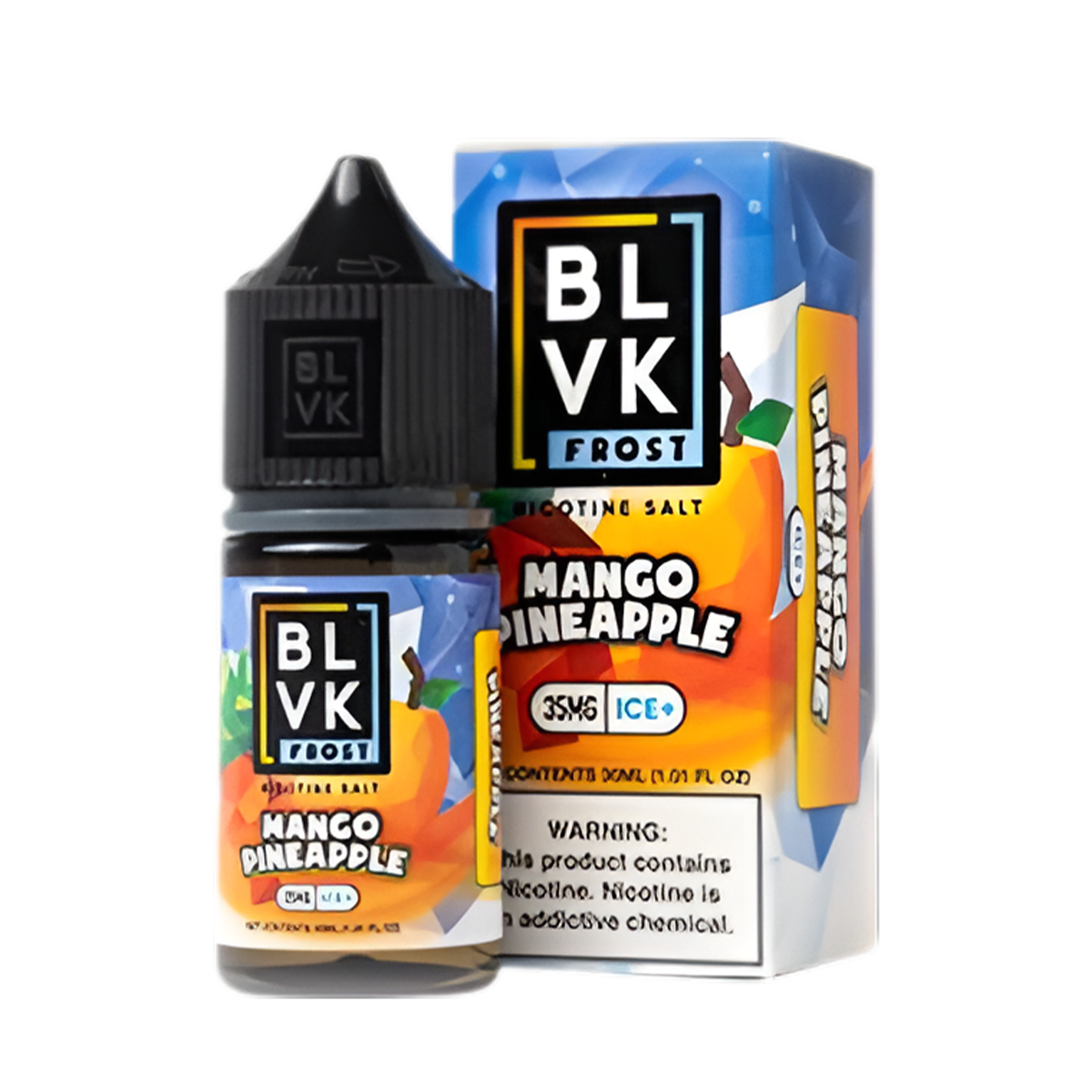 BLVK Frost Salt Nicotine Vape Juice 35 Mg 30 Ml Mango Pineapple Ice
