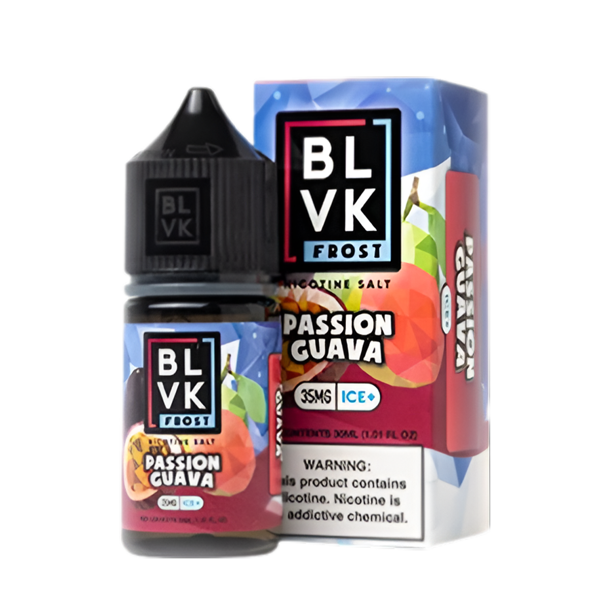 BLVK Frost Salt Nicotine Vape Juice 35 Mg 30 Ml Passion Guava Ice