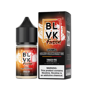 BLVK Fusion Salt Nicotine Vape Juice 35 Mg 30 Ml Citrus Strawberry Ice