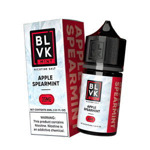 BLVK Mint Salt Nicotine Vape Juice 35 Mg 30 Ml Apple Spearmint