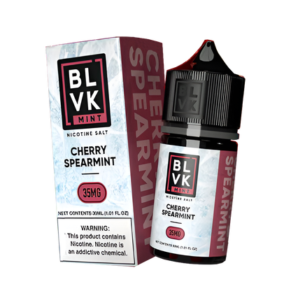 BLVK Mint Salt Nicotine Vape Juice 35 Mg 30 Ml Cherry Spearmint