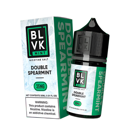 BLVK Mint Salt Nicotine Vape Juice 35 Mg 30 Ml Double Spearmint