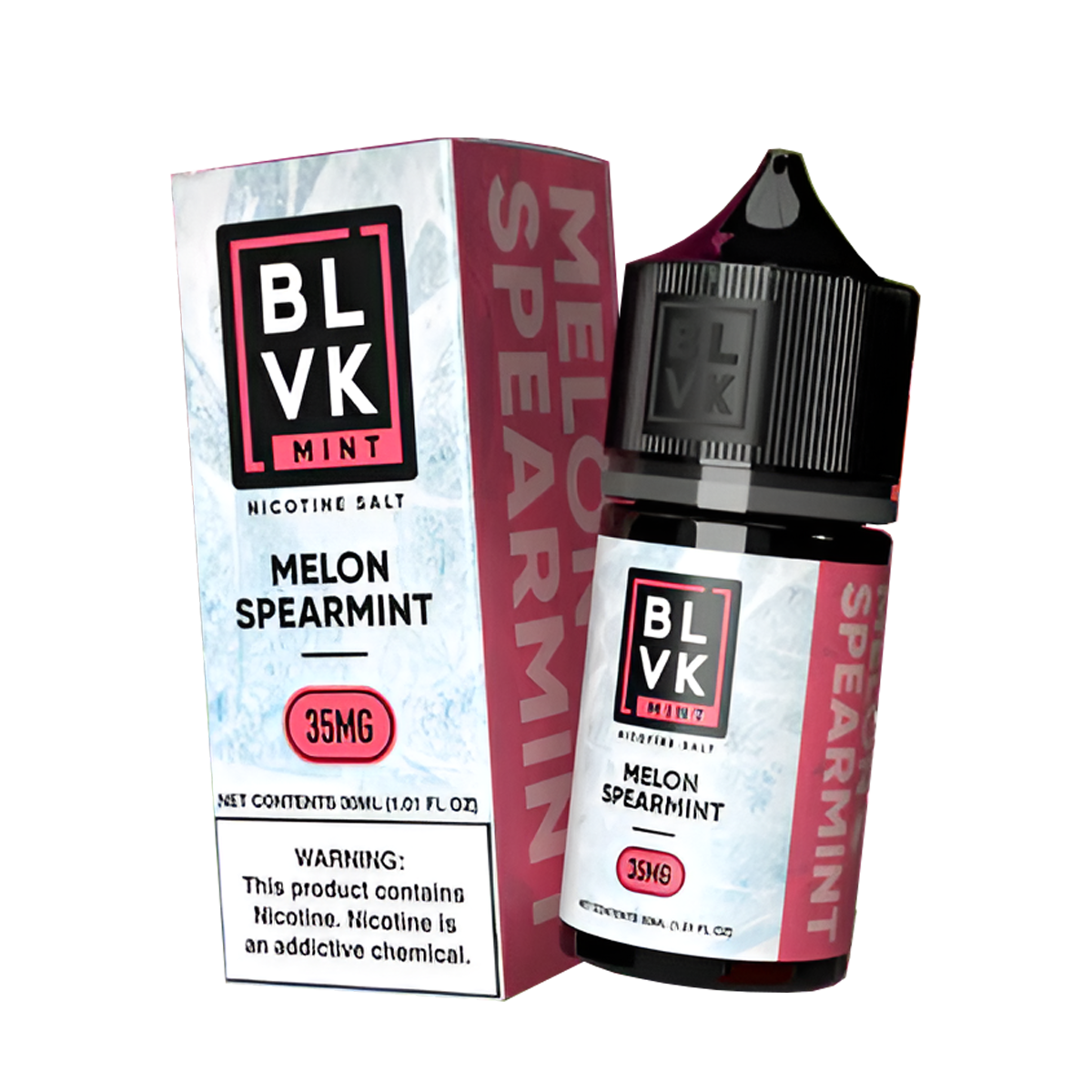 BLVK Mint Salt Nicotine Vape Juice 35 Mg 30 Ml Melon Spearmint
