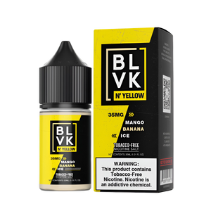 BLVK N' Yellow Salt Nicotine Vape Juice 35 Mg 30 Ml Mango Banana Ice