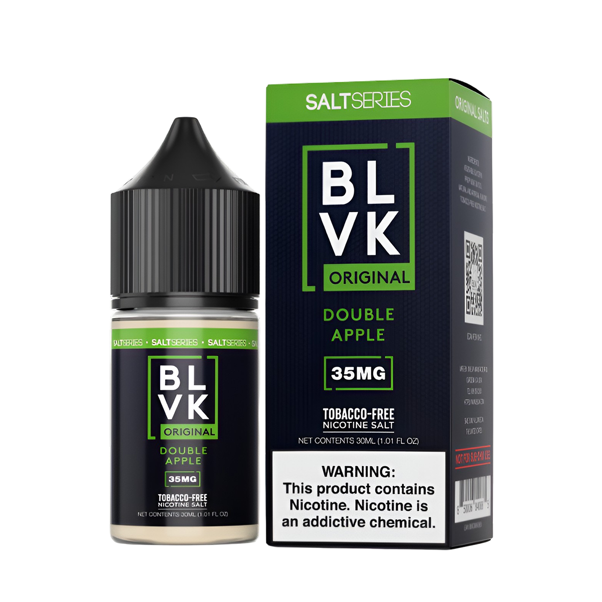 BLVK Original Salt Nicotine Vape Juice 35 Mg 30 Ml Double Apple