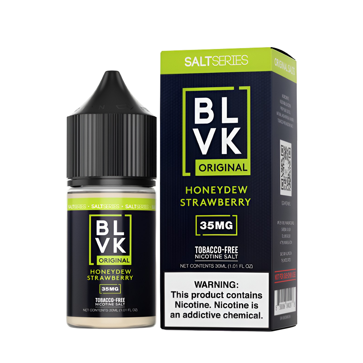 BLVK Original Salt Nicotine Vape Juice 35 Mg 30 Ml Honeydew Strawberry