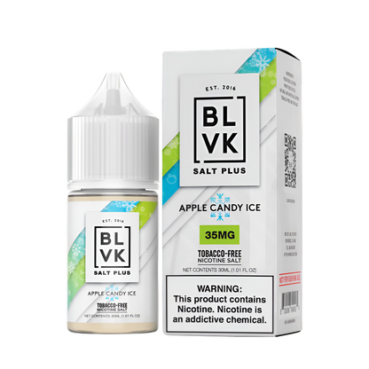 BLVK Salt Plus Nicotine Vape Juice 35 Mg 30 Ml Apple Candy Ice