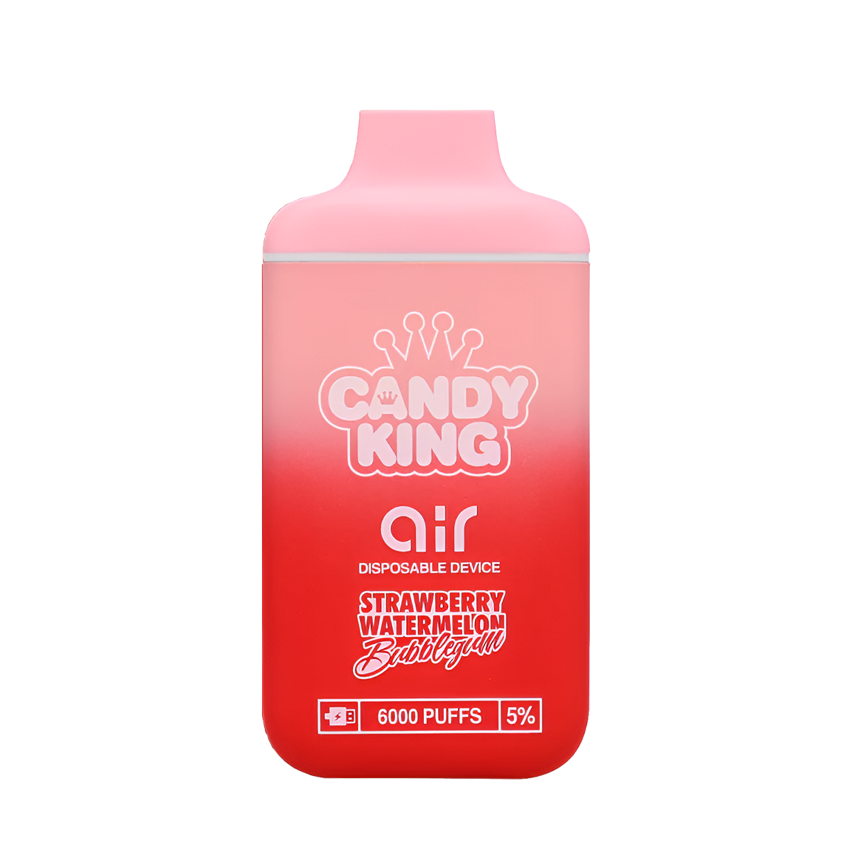 Candy King Air 6000 Disposable Vape Strawberry Watermelon Bubblegum  